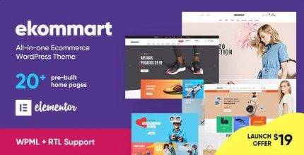 ekommart v1.9.3 All-in-one eCommerce WordPress Theme