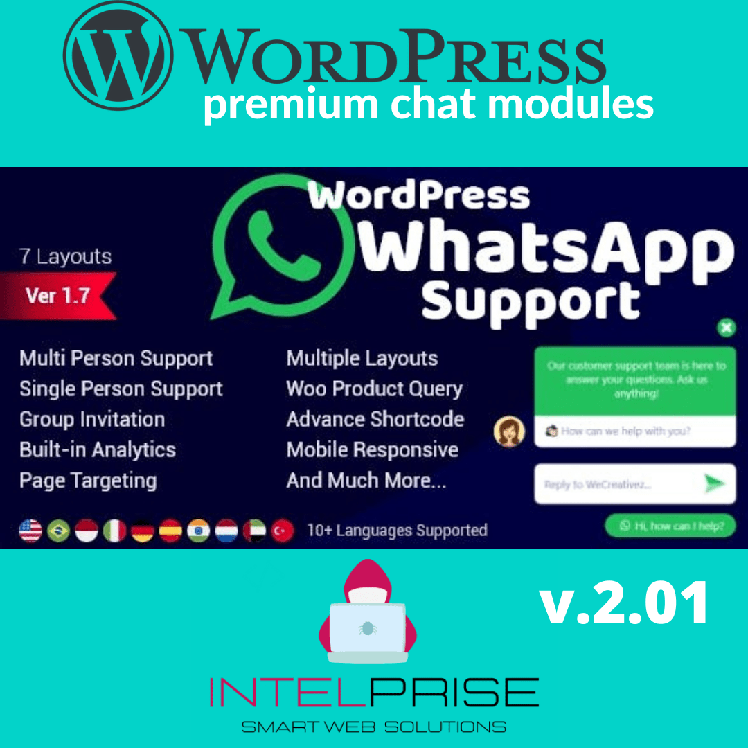 WordPress WhatsApp Support 2.0.1 Chat Module