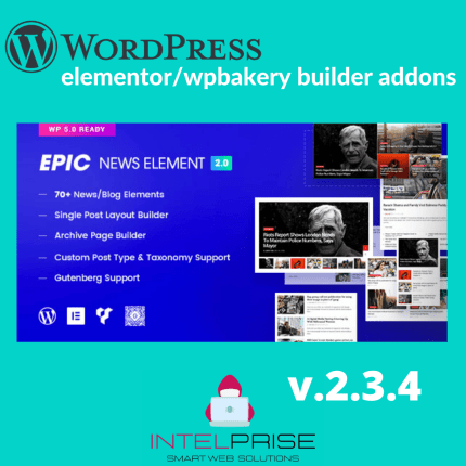 Epic News Elements 2.3.4 Add Ons for Elementor & WPBakery Page Builder