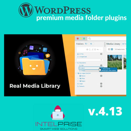 WordPress Real Media Library v.4.13 Folder & File Manager Plugin