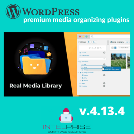 WordPress Real Media Library v.4.13.4 Folder & File Manager Plugin