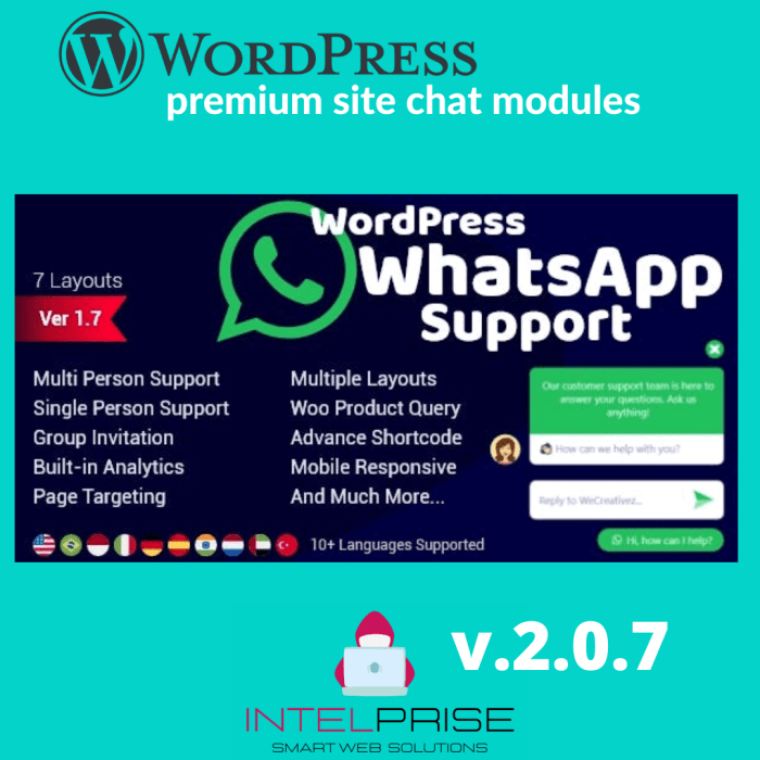 WordPress WhatsApp Support v.2.0.7 Chat Module