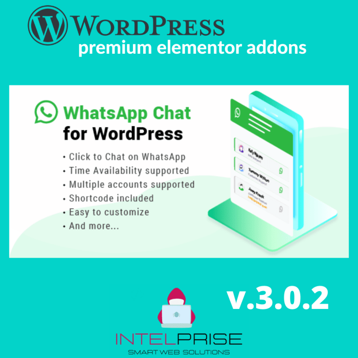 WordPress WhatsApp Support v.3.0.2 Chat Module