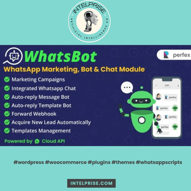WhatsBot v3.0.0 WhatsApp Marketing, Bot, Chat & AI Personal Assistant Module for Perfex CRM