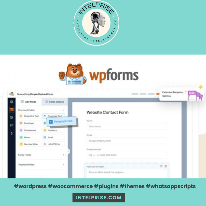 WPForms Pro v1.9.3.2 WordPress Contact Form Designer