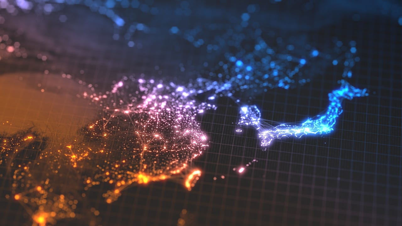 Asia Night Lights Kmls Shutterstock