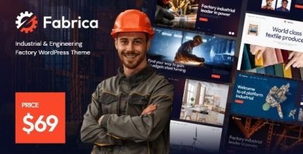 Fabrica 1.20.0 – Industrial &Amp; Engineering Factory Wordpress Theme