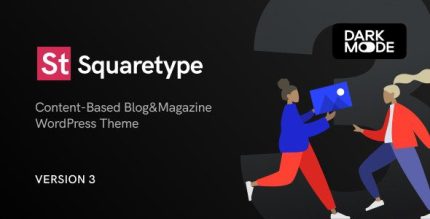 Squaretype 4.0.0 Modern Blog Wordpress Theme
