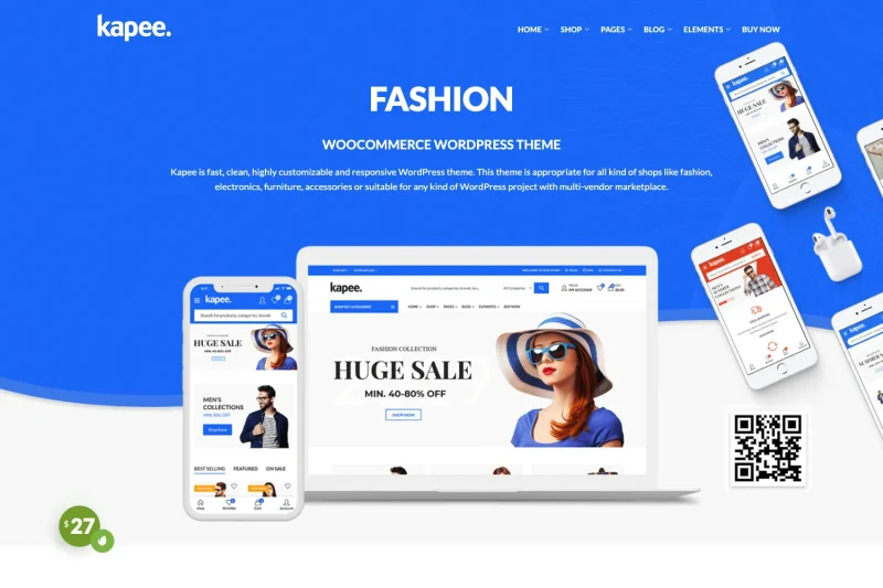 Kapee 1.7.3 Modern Multipurpose Woocommerce Theme